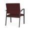 Lesro Newport Wide Guest Chair Metal Frame, Charcoal, RF Nebbiolo Upholstery NP1201 - alternate 2